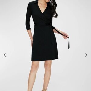 Diane von Vurstenberg wrap dress Black